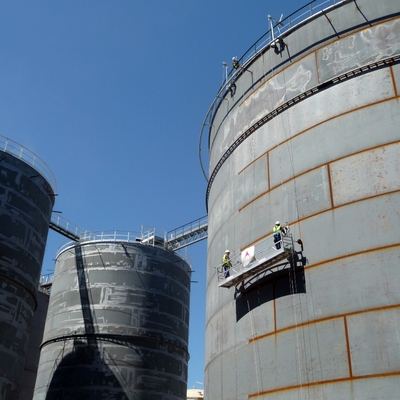 Plataforma suspendida para depósitos