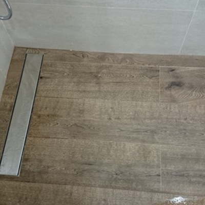 Plato de ducha de obra