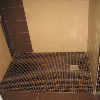 Plato de ducha encastrado al suelo