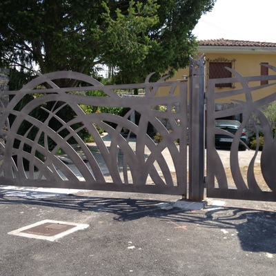 PORTÓN ACERO CORTEN