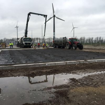 Preparación solera bombeada