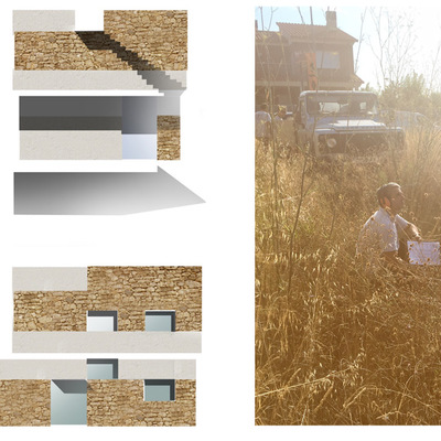 Pruebas de fachada y geotecnicos para vivienda unifamiliar