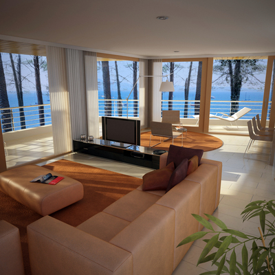 proyecto de edificio residencial junto al mar