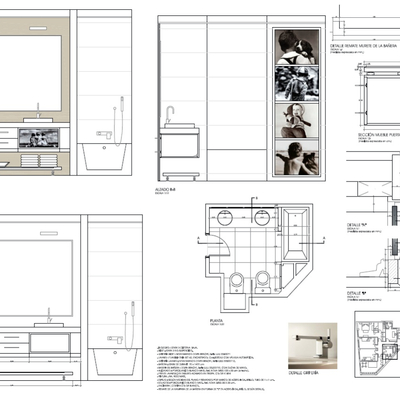 Proyecto Interiorismo Vivienda Particular. Baño Niños./Decoradora: Elena Moreno