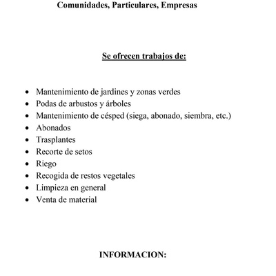 TRABAJOS DE JARDINERIA BARATOS