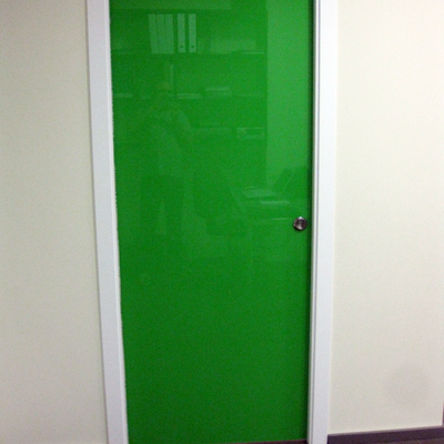 Puerta corredera hoja de cristal