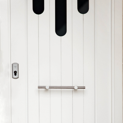 Puerta de entrada lacada