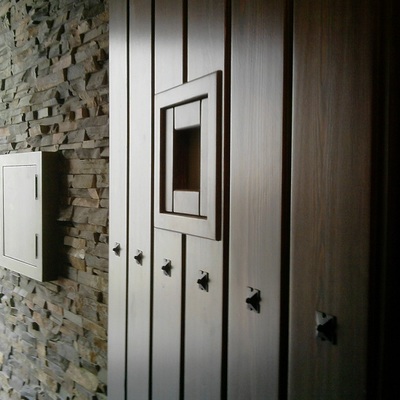 Puerta exterior rústica