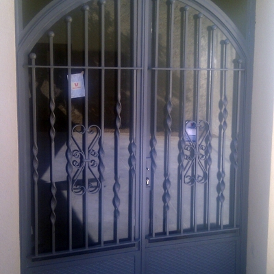 Puerta forja 2 hojas