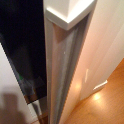 Puerta lacada con uñero