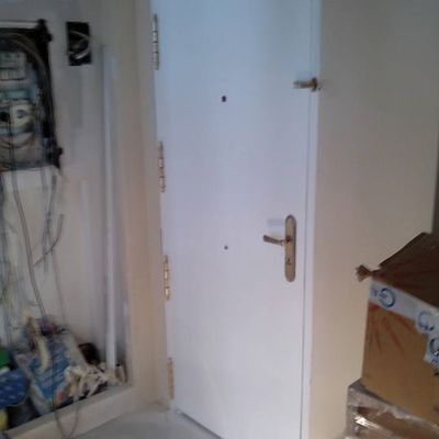 Puerta lacada en blanco