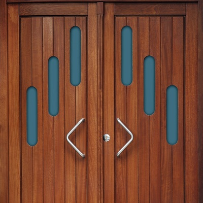 Puertas exteriores de madera maciza