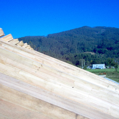 puntones de cubierta de madera