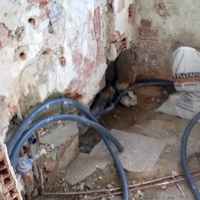 Reforma baño - sustitución fontaneria