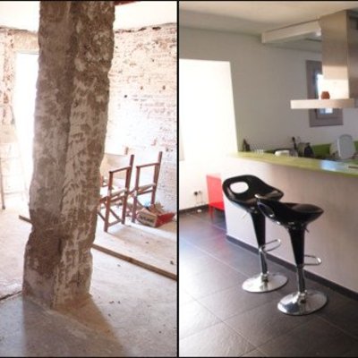 obra en cocina