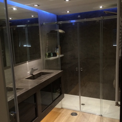 Reforma con microcemento 