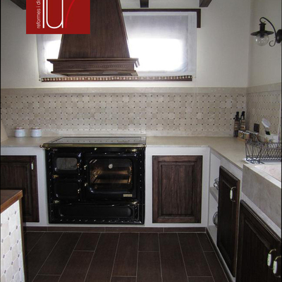 reforma de cocina rústica