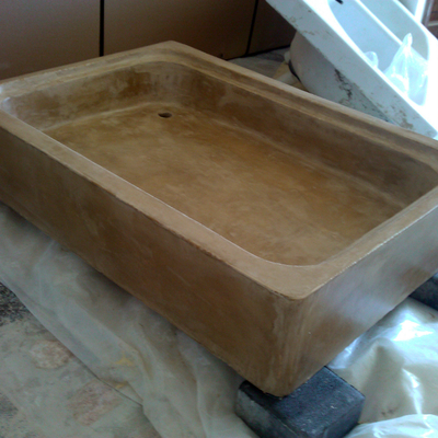 reforma de pica con microcemento (despues)