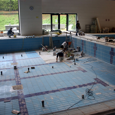 Reforma de piscina cubierta