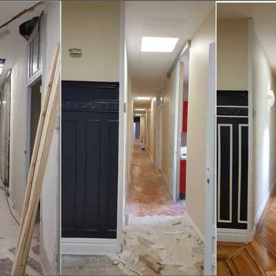 Pasillo y zocalo madera