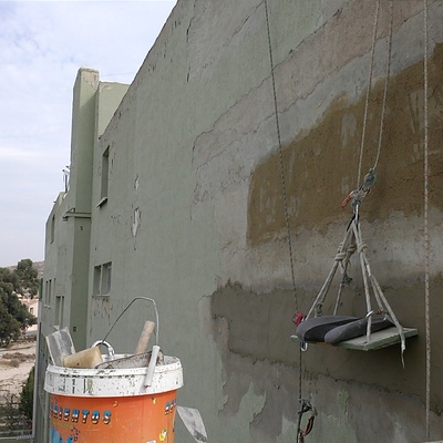 Rehabilitación fachada colegio cebac más de 10.000 m2