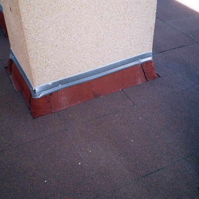 remate con perfil para evitar filtraciones por los perímetros 