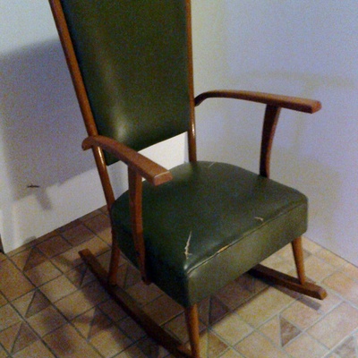 reparacion de mecedora asi la recojimos