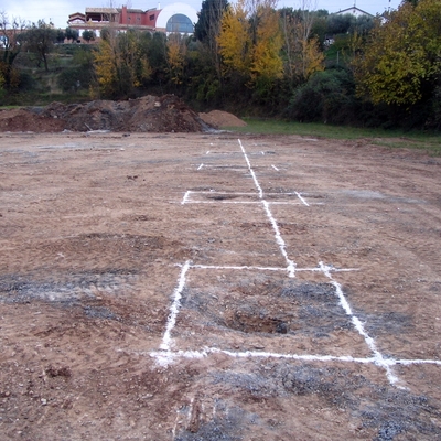 Replanteo de cimentaciones