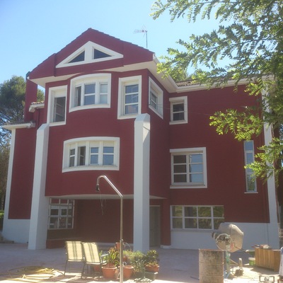 revestimiento fachada vivienda particular