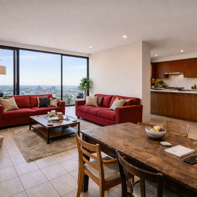 ANTES, de reforma cocina americana, salon