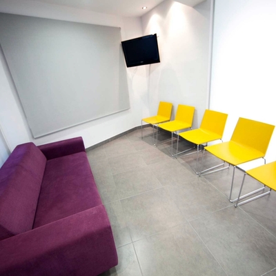 Sala de espera Clínica Nuria Vila