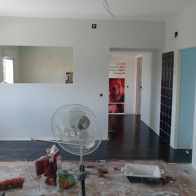 salon en gris clarito