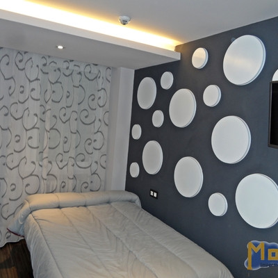 Pintura Plástica mate en colores.