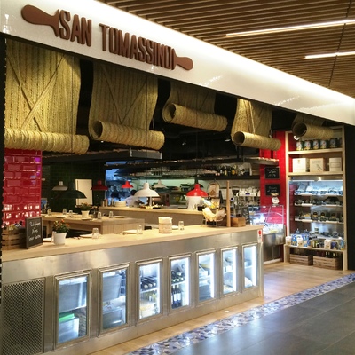 Pizzería San Tomassino. C.C. Gloriés. Barcelona.