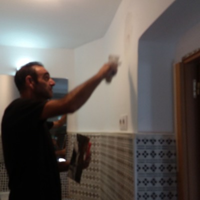 Juan Ramón pintando