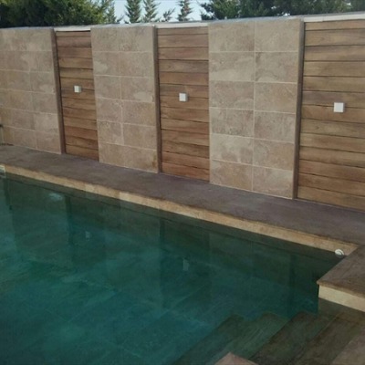 Piscina de 5X3 porcelanico