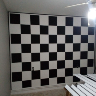 Pared ajedrez
