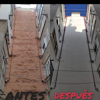 Rehabilitación de patio de luces.