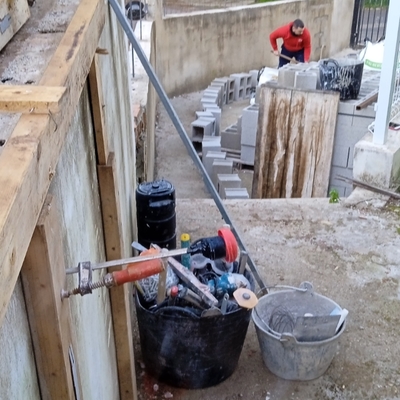 Ampliación pared medianera