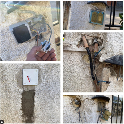 Rehabilitación de cableado de iluminación exterior
