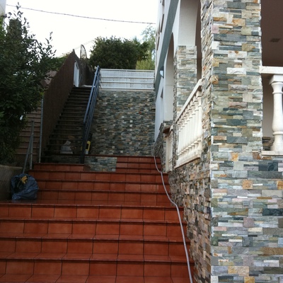piedra natural balustradas y escalones