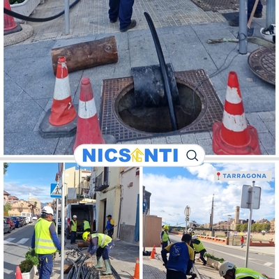 Desmonte de cable de cobre e instalación de fibra óptica en Tarragona