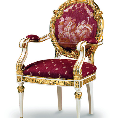 Silla clásica tapizada