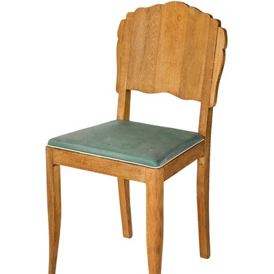 Silla Roble verde vintage