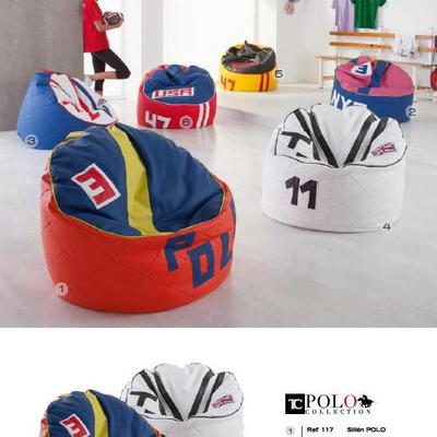 Sillones puffs juveniles.