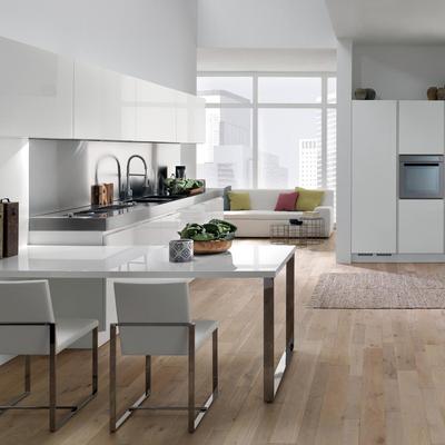 sin tirador cocina living