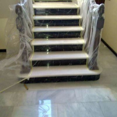 Sistema sin-polvo pulimentado escaleras