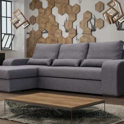 Sofá chaise longue cama gris – Bahamas