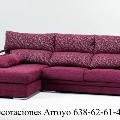 sofa en tela estampada