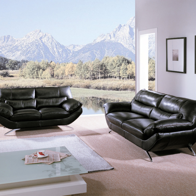 Sofas piel Negra